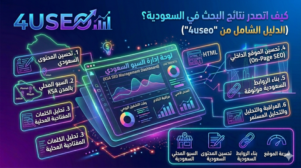 كيف اتصدر نتائج البحث في السعودية؟ الدليل الشامل من “4useo”