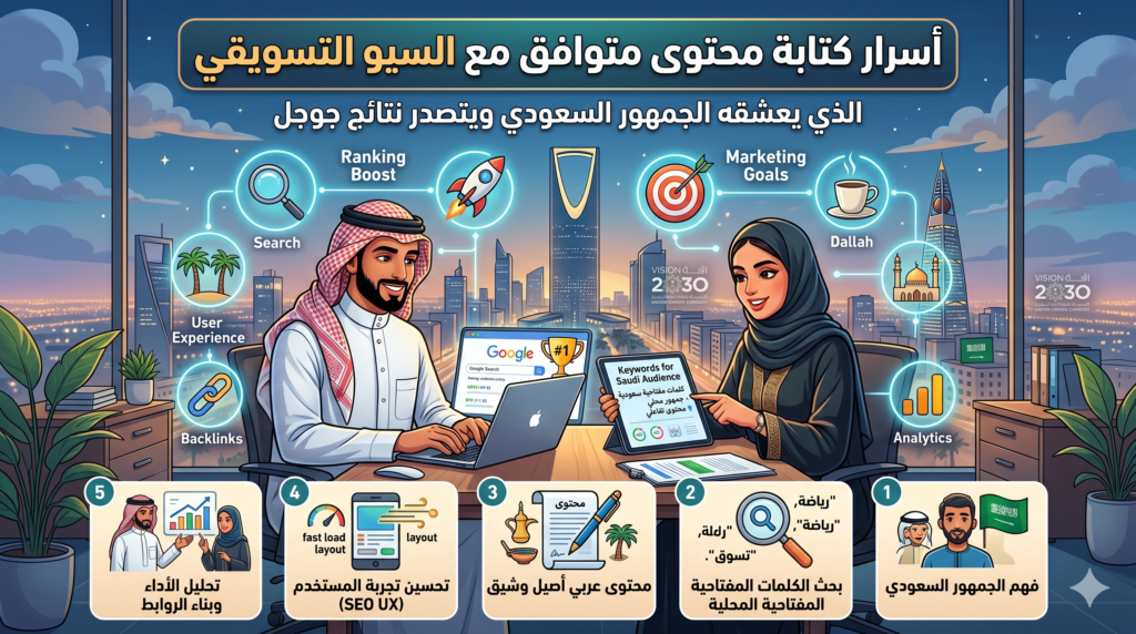 كتابة محتوى متوافق مع السيو 