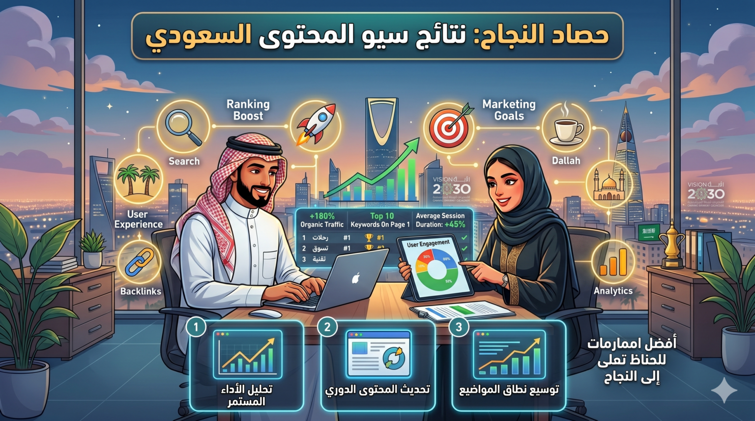 كتابة محتوى متوافق مع السيو